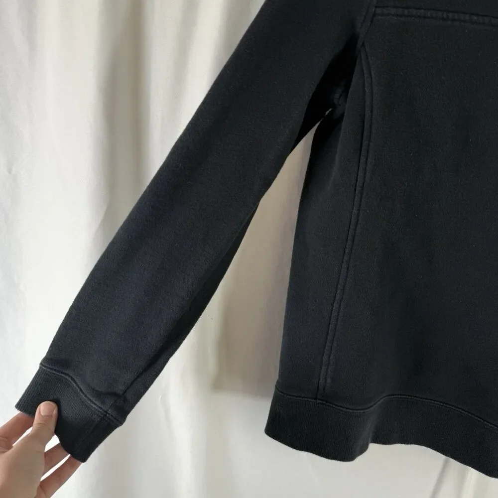 Vineyard Vines Sweater Boys Medium Black 1/4 Zip Turtleneck Pullover 100% Cotton